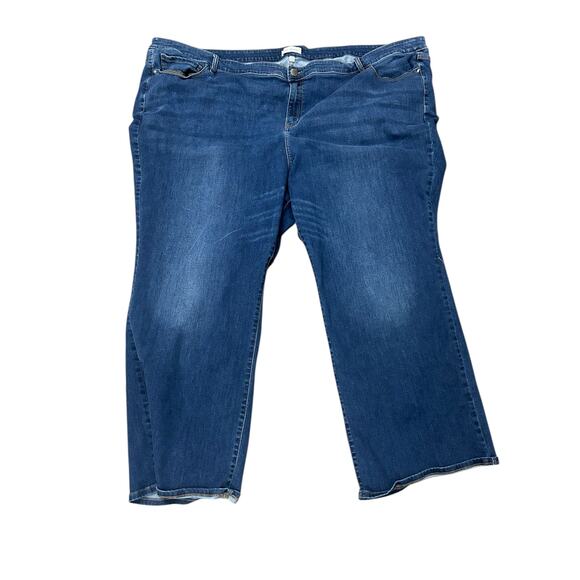 Lane Bryant Bootcut Jeans‎ 38/40 Dark Wash Flex Magic Waist Mid Rise Signature - Picture 1 of 7